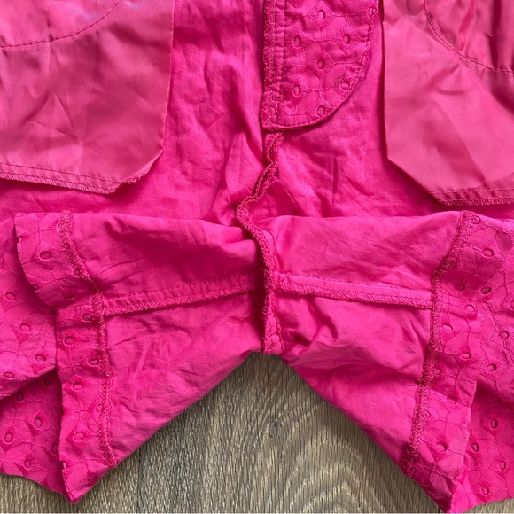 NWT The Limited Hot Pink Eyelet Tailored Shorts Cotton Pockets - Picture 10 of 16